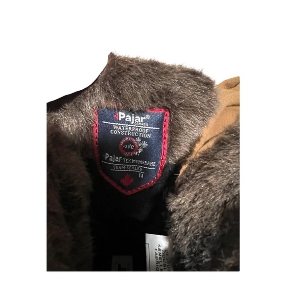 Pajar Canada Leather Alice Shearling-Lined Fold Over Winter Snow Boots 7.5 - Picture 10 of 12